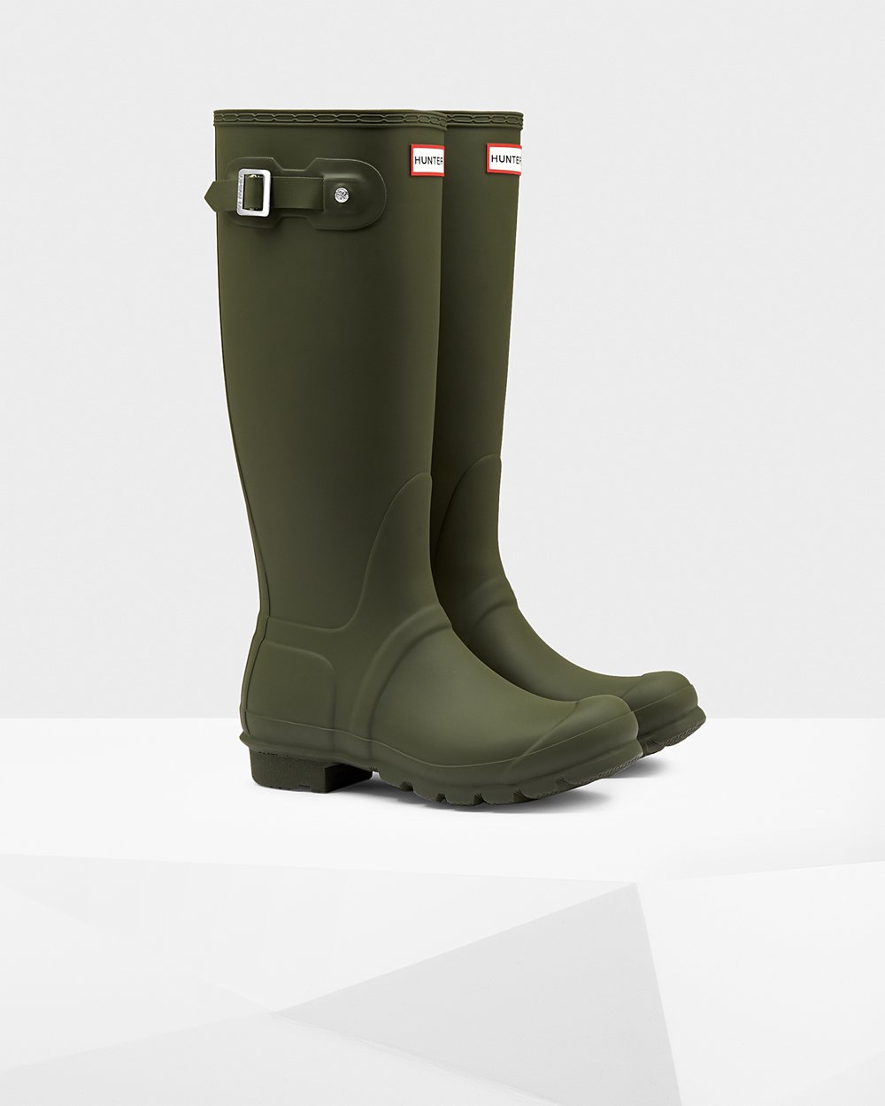 Women Hunter Original | Tall Rain Boots Dark Olive | NZ-35902-GLIY